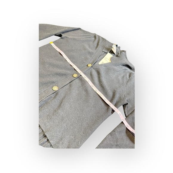 🖤 SIONI | Black Pleated-Back Cardigan Sweater NWT - Picture 3 of 6